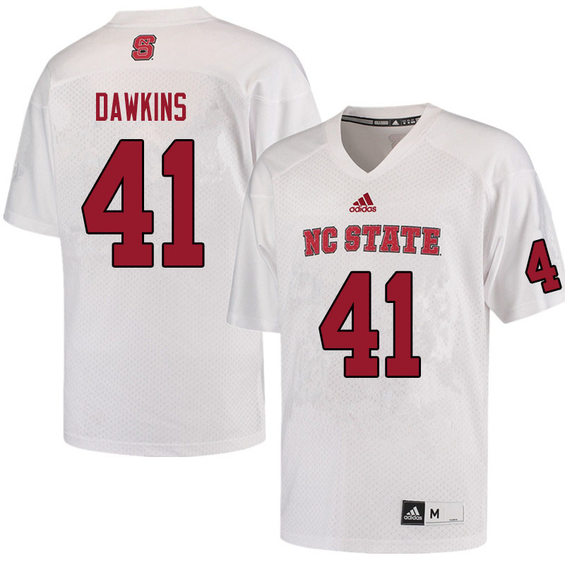 Men #41 Timothy Dawkins NC State Wolfpack College Football Jerseys Sale-White